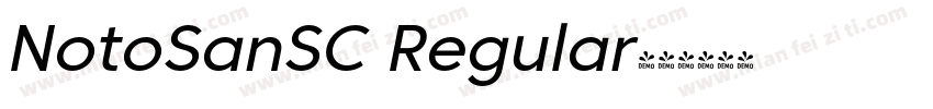 NotoSanSC Regular字体转换